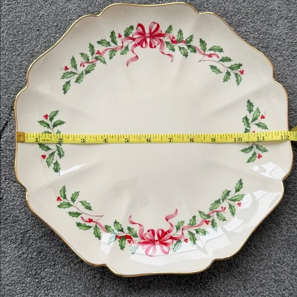 Vintage Lenox Holiday Serving Dish Made in USA - Picture 4 of 4